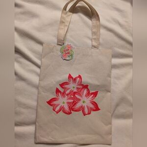 Tropical Island Thick Canvas Tote Bag